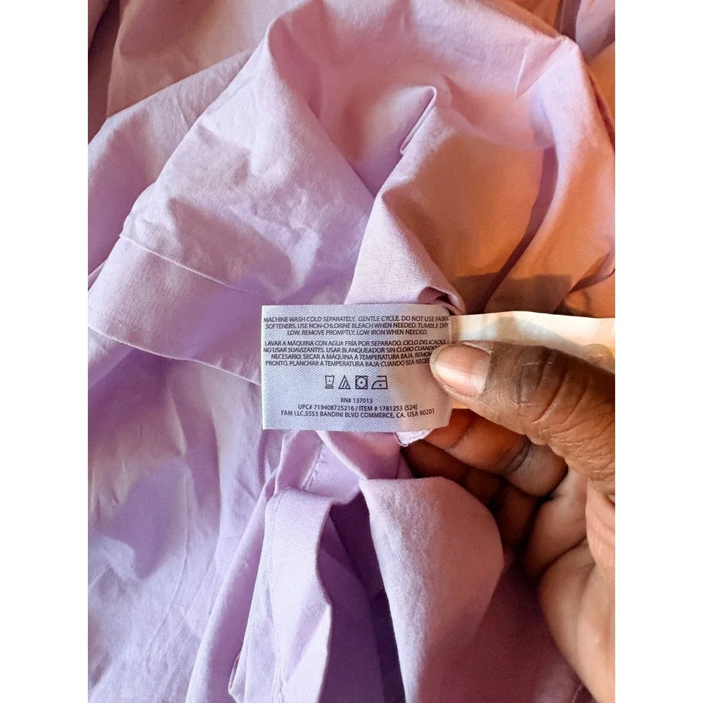 Banana Republic Slim Fit Pink Lavender Long Sleeve Button Down Dress‎ Shirt XL